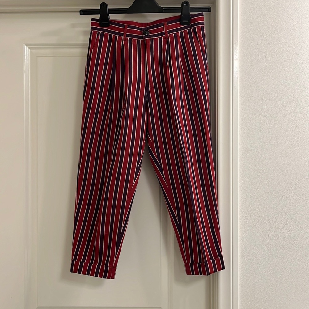 High waist crop pants
